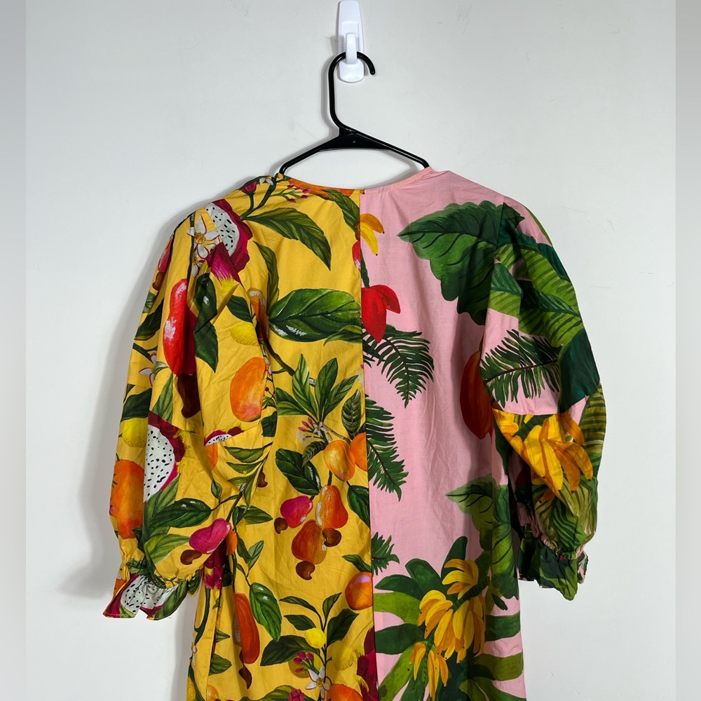 FARM Rio Pink & Yellow Tropical Mini Dress - Picture 11 of 12